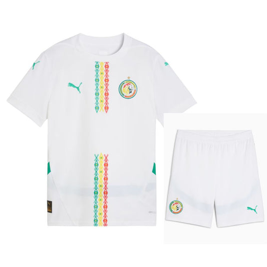 Maillot Kit Enfant Senegal Domicile 2025 2026 Blanc