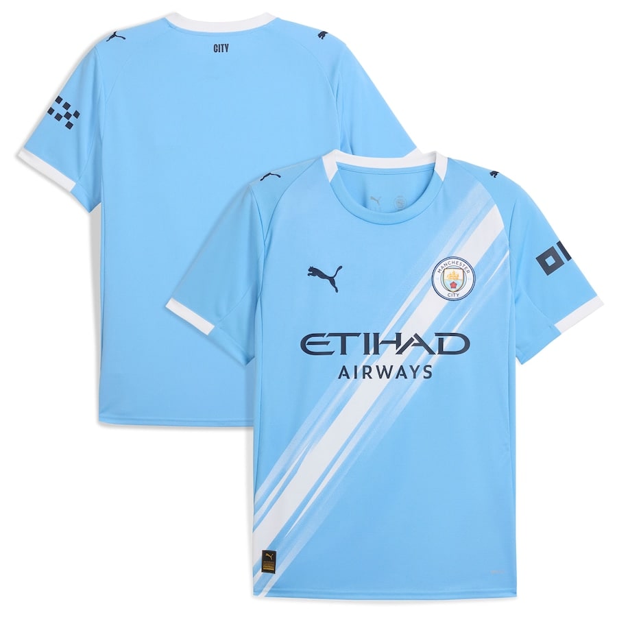 Maillot Manchester City Domicile Homme 2025 2026 Bleu