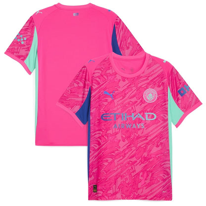 Maillot Gardien Manchester City Homme Domicile 2025 2026 Rose