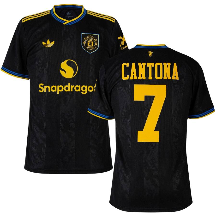 Maillot Cantona Manchester United Third Homme 2025 2026 Noir