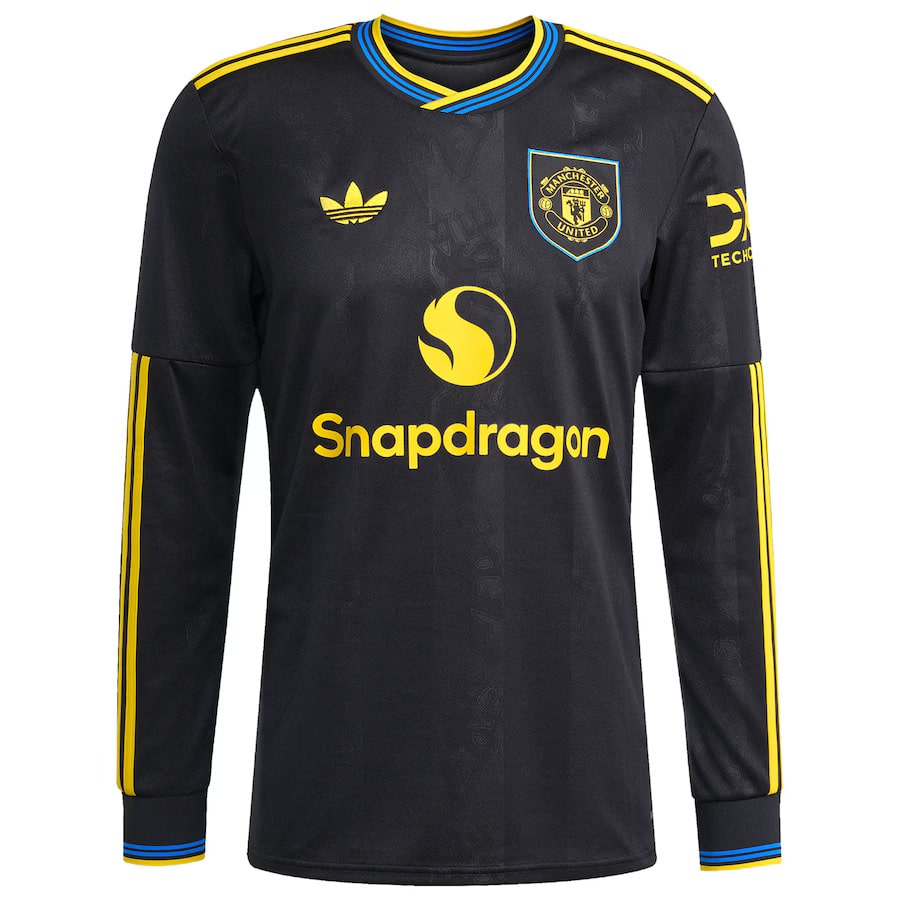 Maillot Manches Longues Manchester United Third Homme 2025 2026 Noir
