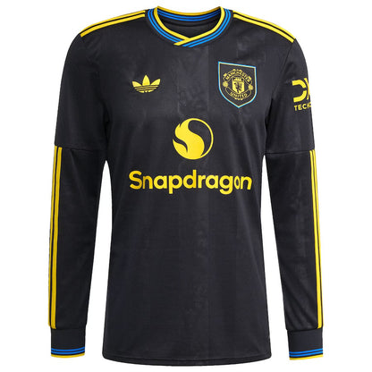 Maillot Manches Longues Manchester United Third Homme 2025 2026 Noir
