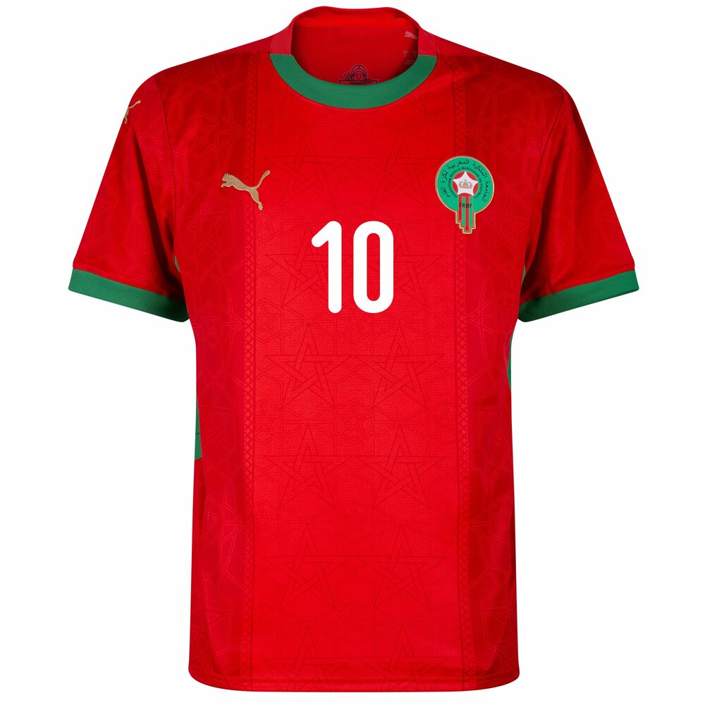 Maillot Maroc Homme Brahim 10 Domicile 2024 2025