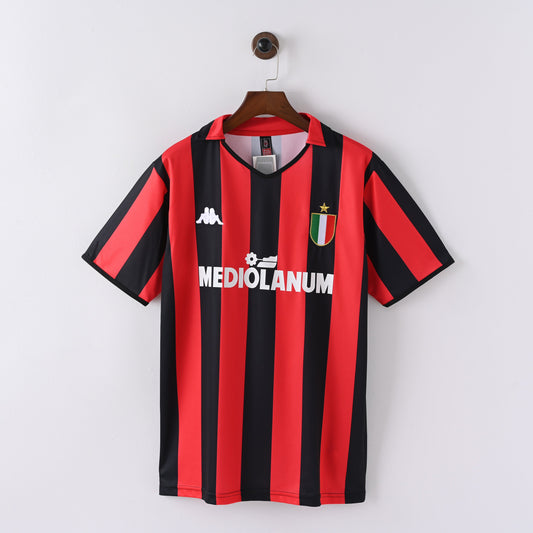 Maillot Milan AC Retro Vintage 1988-1989 Domicile Homme