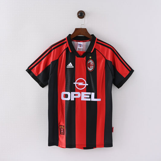 Maillot Milan AC Retro Vintage 1998-1999 Domicile Homme