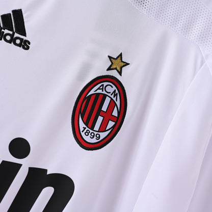 Maillot Milan AC Retro Vintage 2007-2008 Exterieur Homme