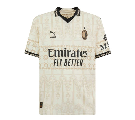 Maillot Milan AC Fourth X Pleasures Homme 2024 Blanc