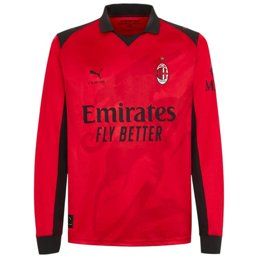 Maillot AC Milan Manches Longues Slam Jam Fourth Rouge Homme 2025 2026