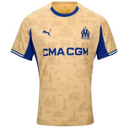 Maillot Marseille Aubameyang Or Fourth Homme 2025 2026