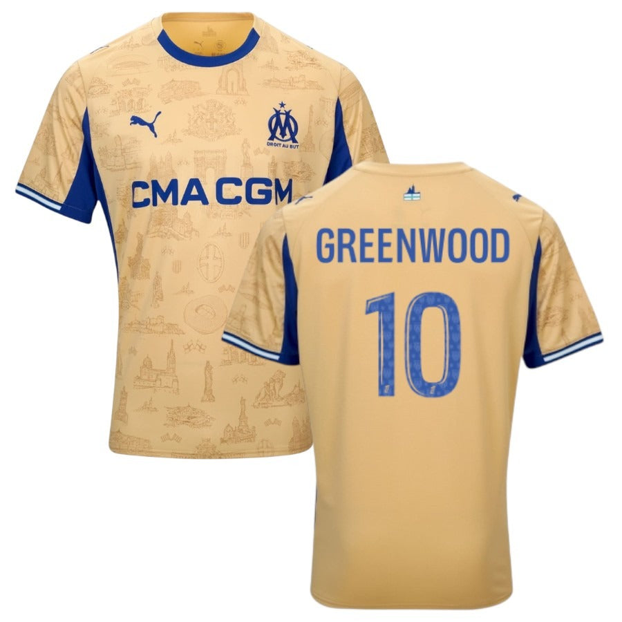 Maillot Marseille Paixao Or Fourth Homme 2025 2026