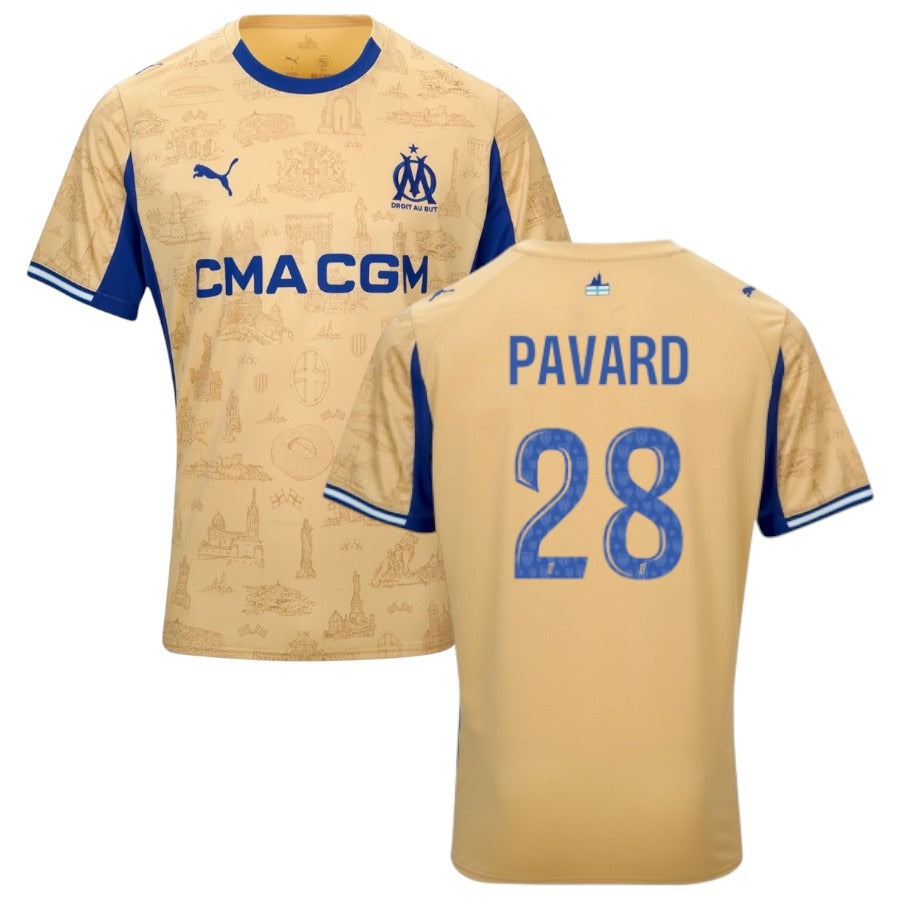 Maillot Marseille T. Weah Or Fourth Homme 2025 2026
