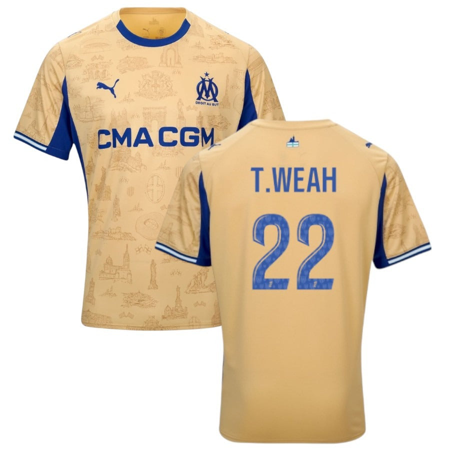 Maillot Marseille Paixao Or Fourth Homme 2025 2026