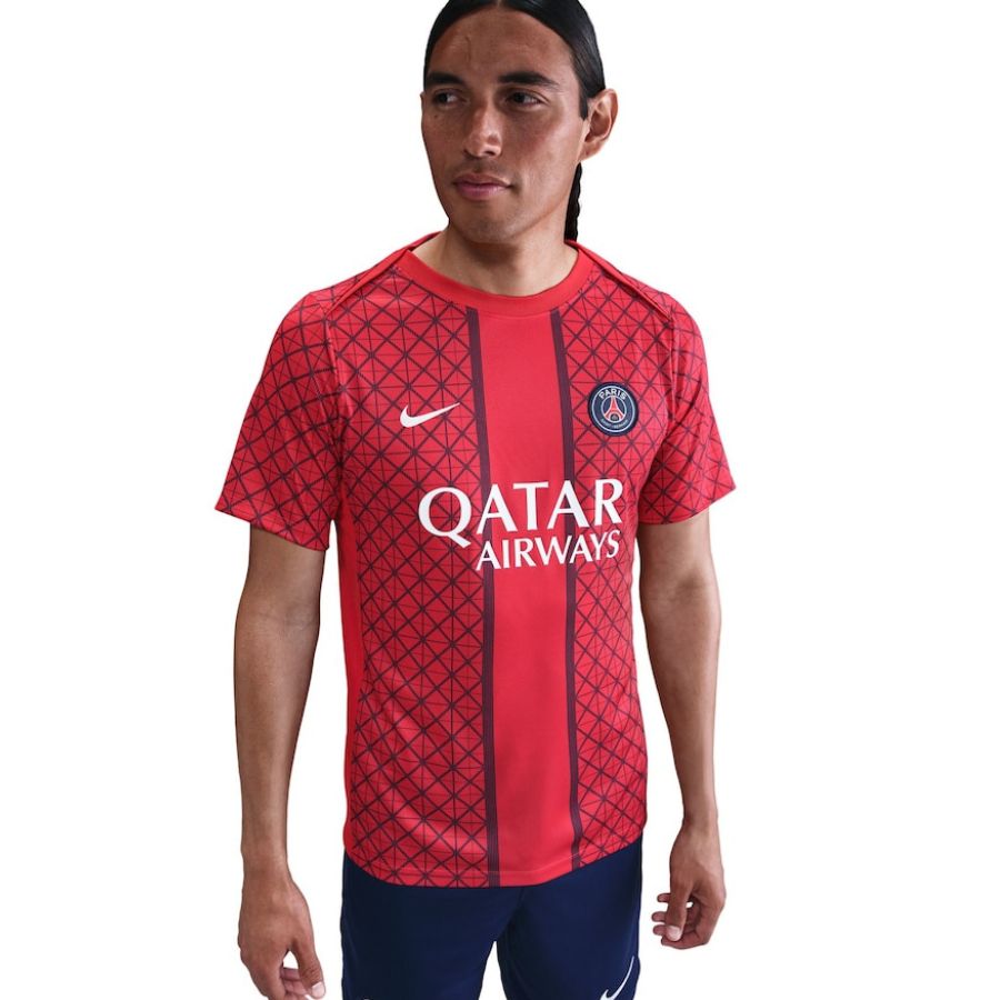 Maillot Training PSG 2025 2026 Homme/Enfant Rouge
