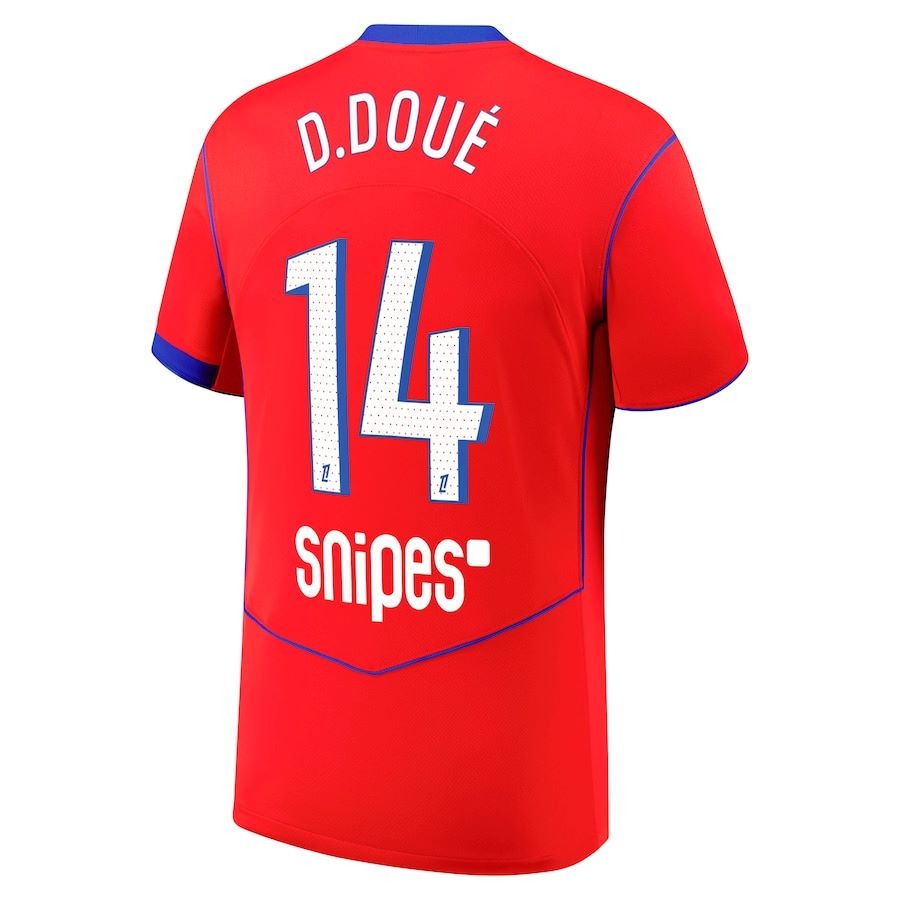 Maillot Kit Enfant PSG Third Rouge 2025 2026