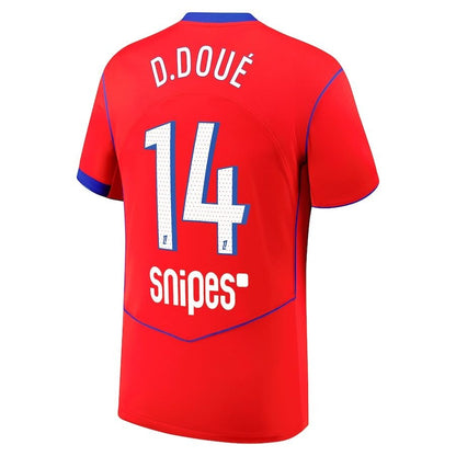 Maillot Kit Enfant PSG Third Rouge 2025 2026