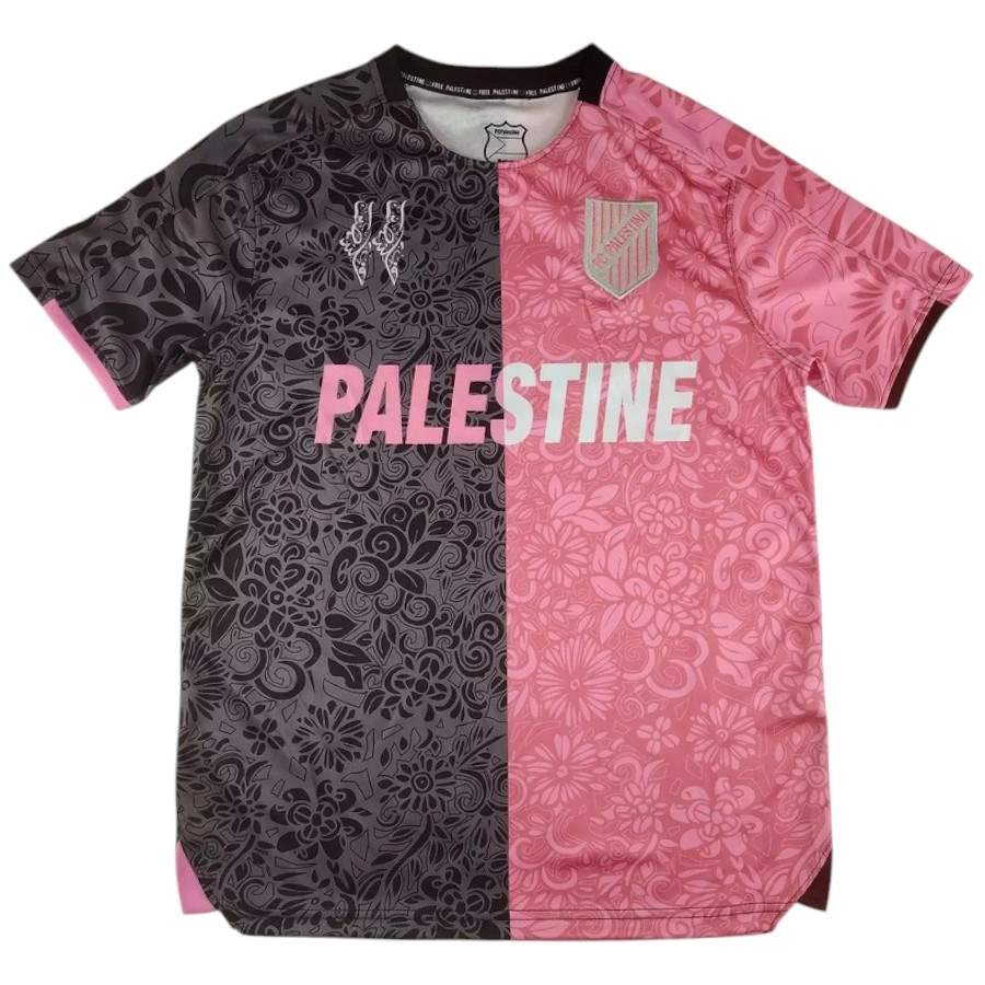 Maillot Palestine Homme Special Edition Noir/Rose 2025 2026