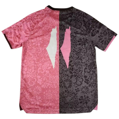 Maillot Palestine Homme Special Edition Noir/Rose 2025 2026