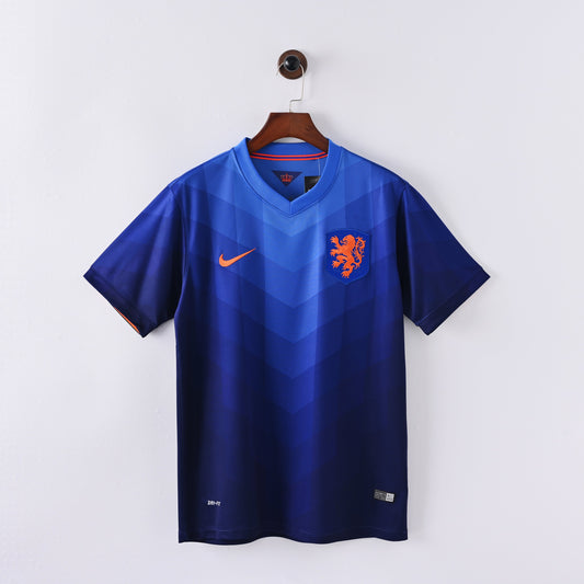 Maillot Pays-Bas Retro Vintage 2014 Exterieur Homme