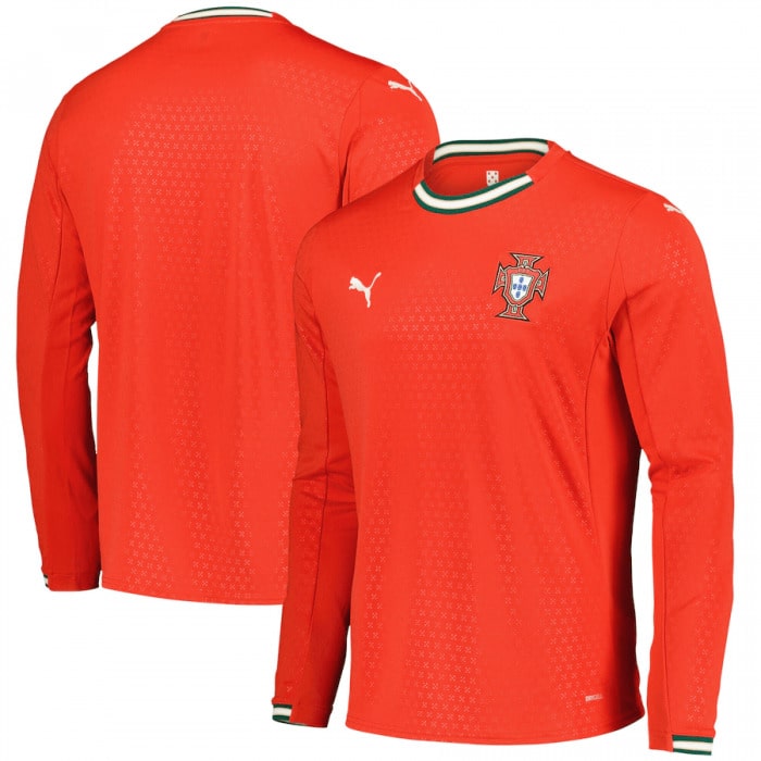 Maillot Portugal Domicile Manches Longues 2024 2025 Homme