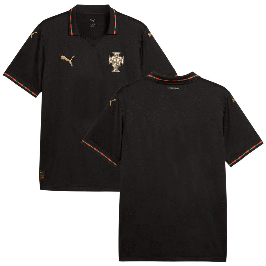 Maillot Portugal Enfant 2025 2026 Edition Speciale Eusebio Noir