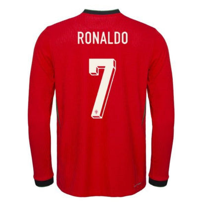 Maillot Portugal Ronaldo Domicile Manches Longues 2024 2025 Homme