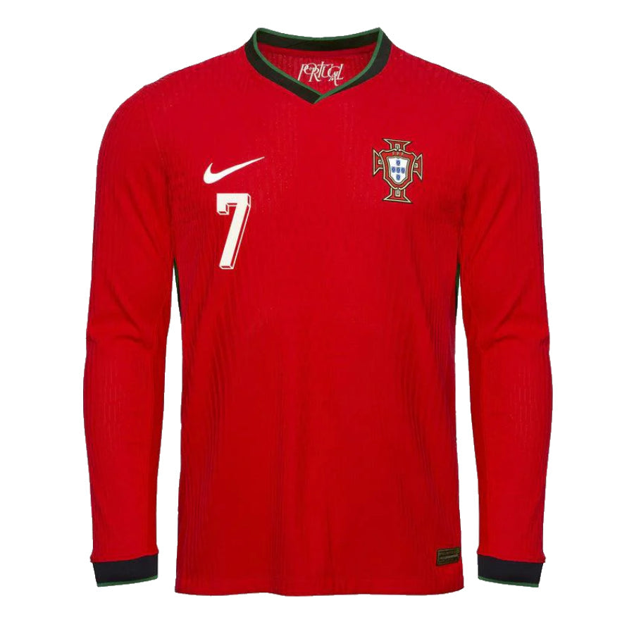 Maillot Portugal Ronaldo Domicile Manches Longues 2024 2025 Homme