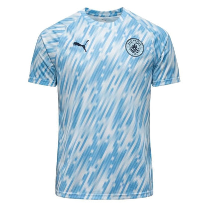Maillot Training Pre Match Manchester City Homme/Enfant 2025 2026 Bleu