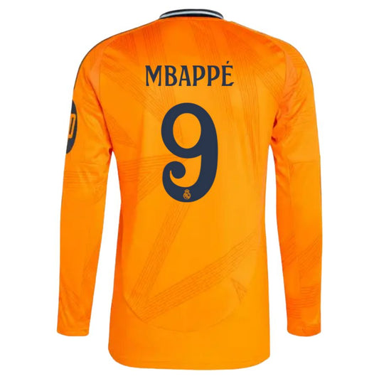 Maillot Real Madrid Mbappe Exterieur Manches Longues Homme 2024 2025