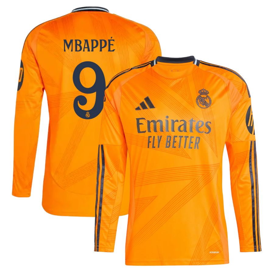 Maillot Real Madrid Exterieur Manches Longues Homme 2024 2025