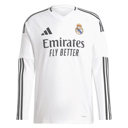 Maillot Real Madrid Manches Longues Homme Blanc 2024 2025