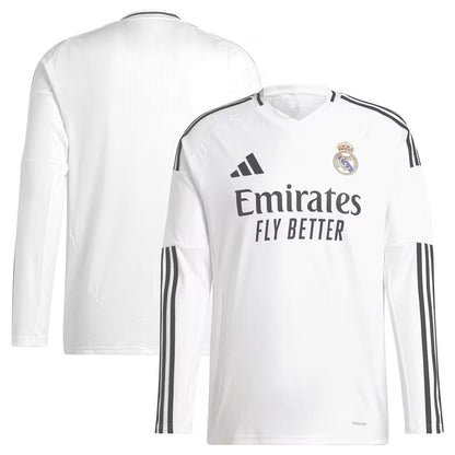 Maillot Real Madrid Manches Longues Homme Blanc 2024 2025