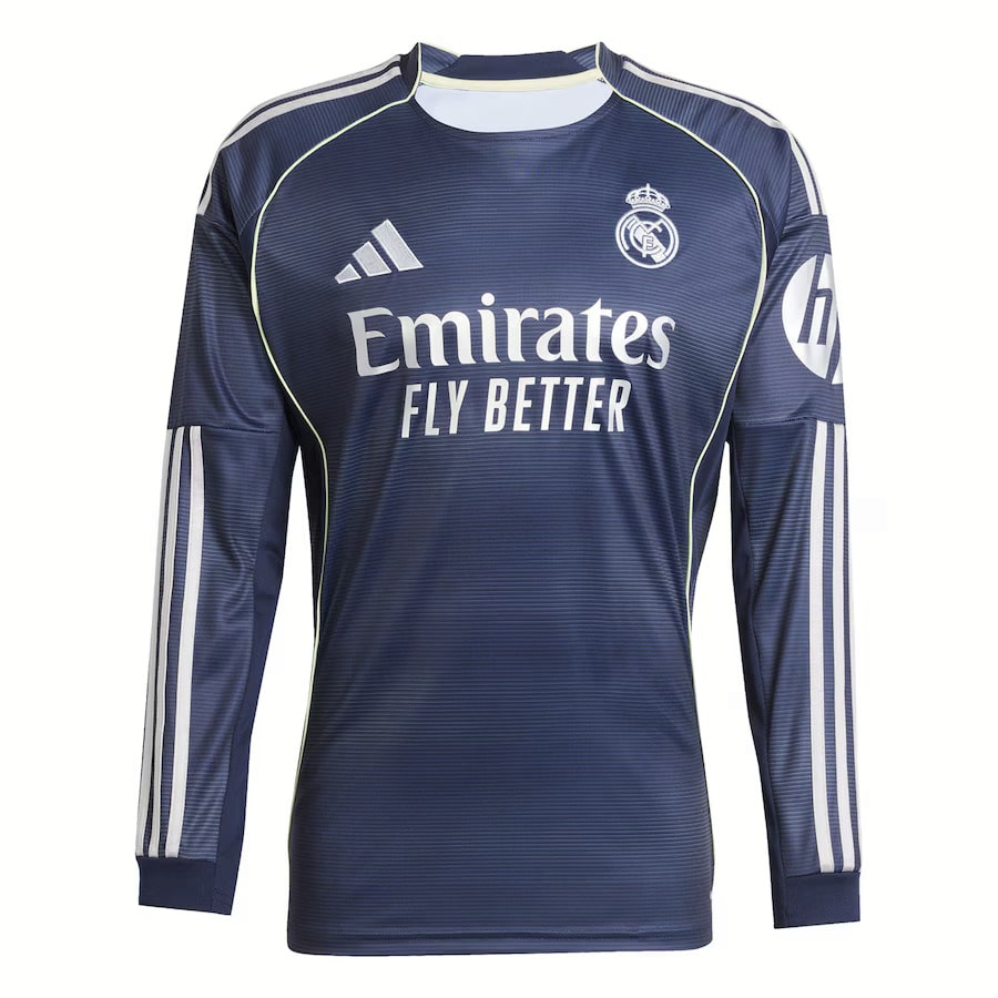 Maillot Real Madrid Manches Longues Exterieur Homme 2025 2026