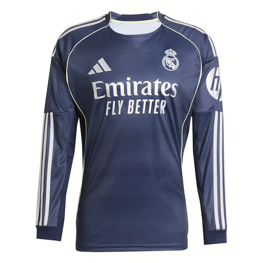 Maillot Real Madrid Manches Longues Exterieur Homme 2025 2026