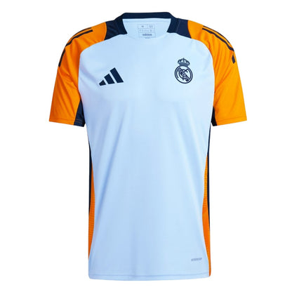 Maillot Pre Match Training Real Madrid Bleu Clair Homme/Enfant 2024 2025