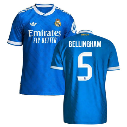 Maillot Bellingham 5 Real Madrid Third Bleu Homme 2025 2026