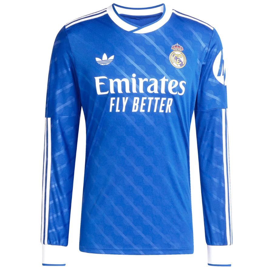 Maillot Real Madrid Third Manches Longues Bleu Homme 2025 2026