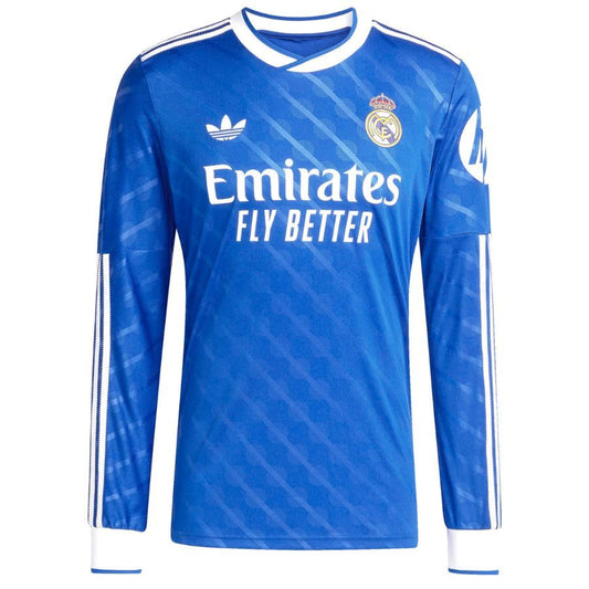 Maillot Real Madrid Third Manches Longues Bleu Homme 2025 2026