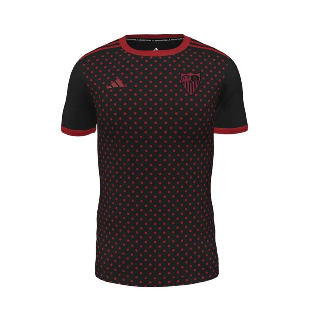 Maillot Sevilla Pre Match Noir Homme 2025 2026