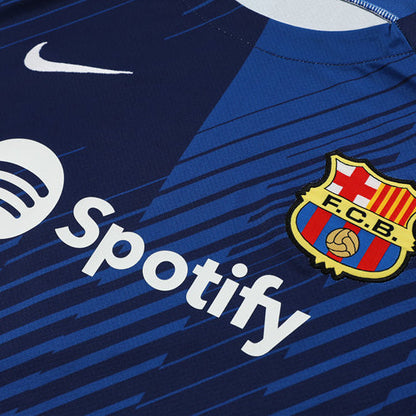 Maillot Training FC Barcelone Bleu Homme/Enfant 2023 2024