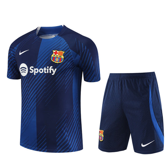 Maillot Training FC Barcelone Bleu Homme/Enfant 2023 2024