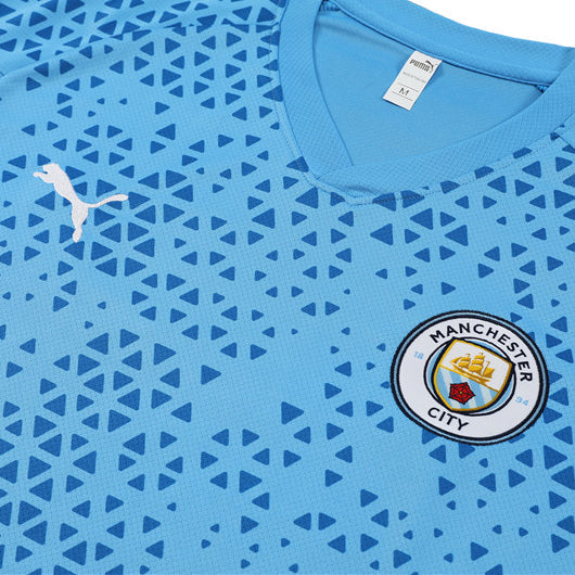 Maillot Training Manchester City Bleu Homme/Enfant 2023-2024