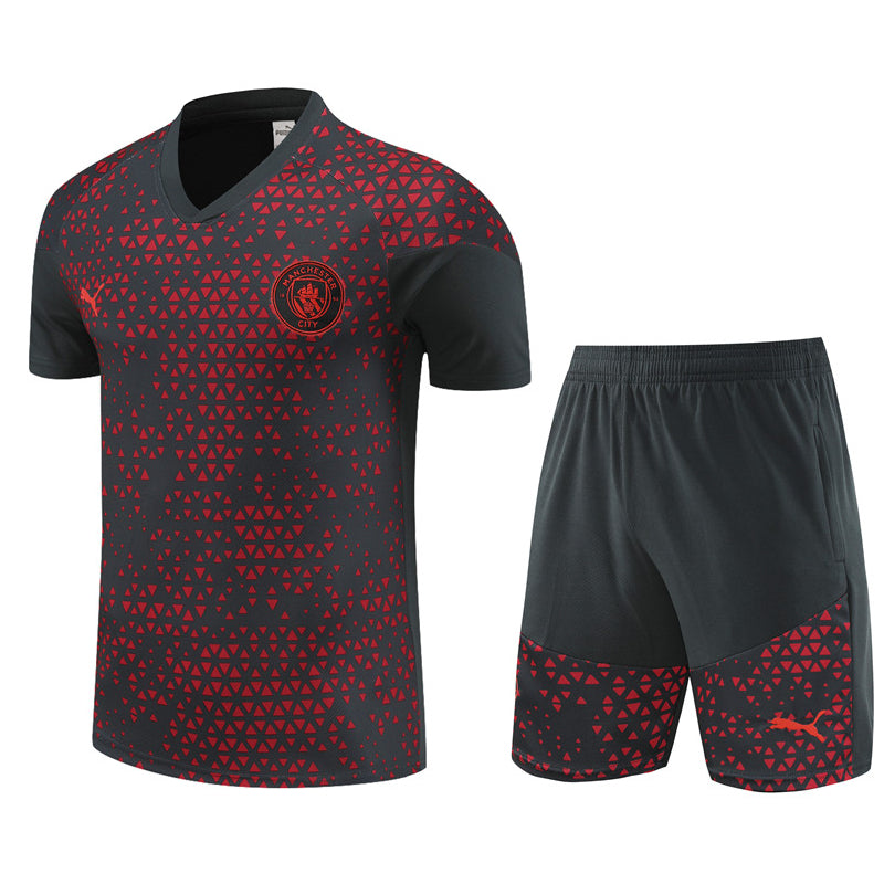 Maillot Training Manchester City Noir Homme/Enfant 2023-2024