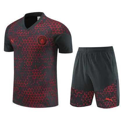 Maillot Training Manchester City Noir Homme/Enfant 2023-2024