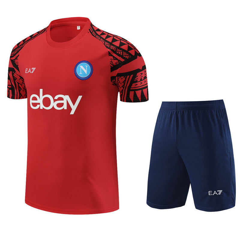 Maillot Training Naples Rouge Homme/Enfant 2023-2024