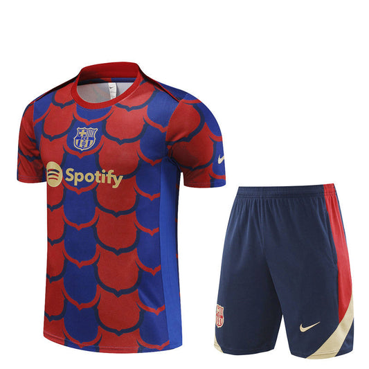 Maillot/Short entraînement Barcelone Rouge/Bleu 2024/25