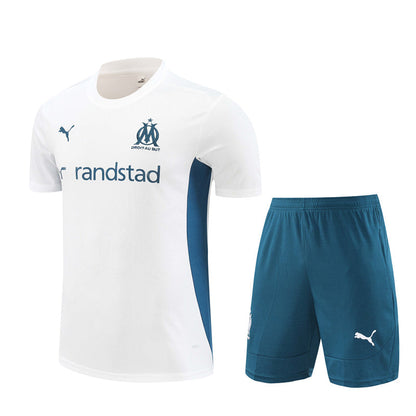 Maillot/Short entraînement Marseille Blanc 2024/25