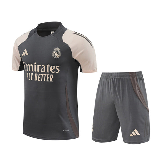 Maillot Training Real Madrid Gris Homme/Enfant 2024-2025