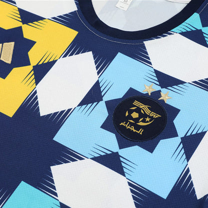 Maillot Training Algerie Jaune/Bleu Homme/Enfant 2023-2024