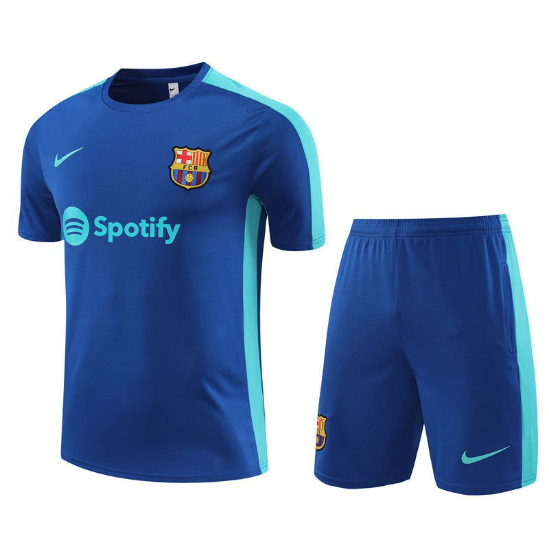 Maillot Training Barcelone Bleu Homme/Enfant 2023-2024