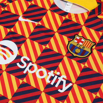 Maillot Training Barcelone Orange Homme/Enfant 2023-2024